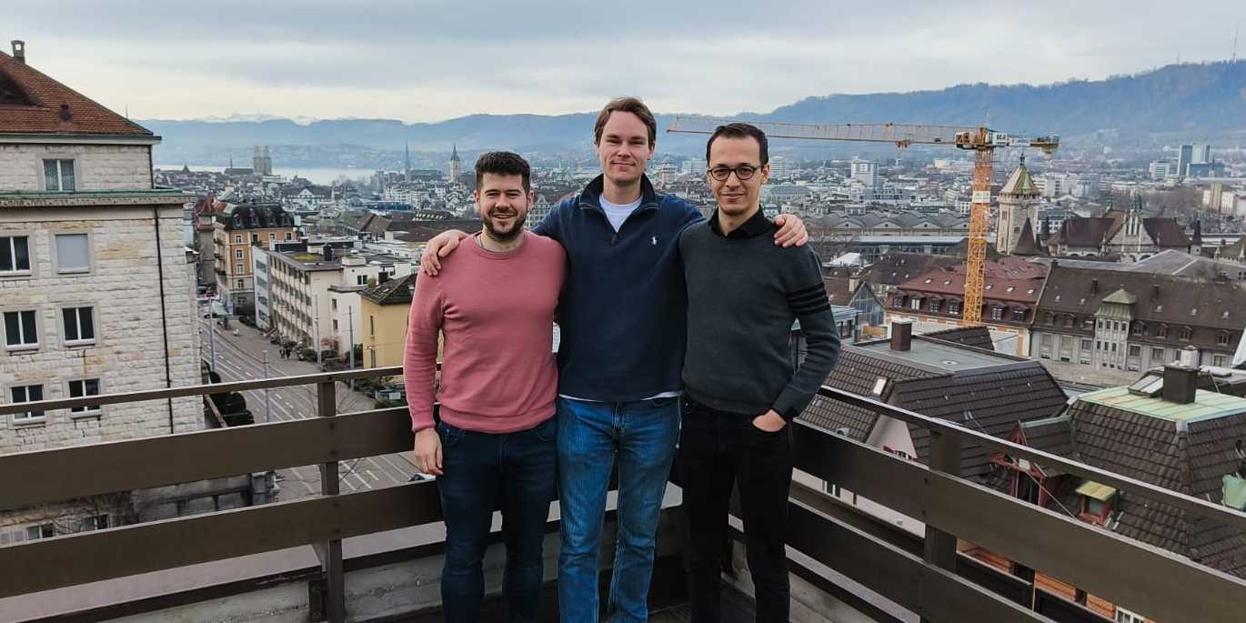 left to right: Dr. David Finken, Daniel Schoess, Dr. Ertugrul Uysal